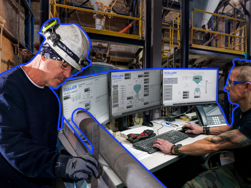 Fuller Pneumatic conveying test lab